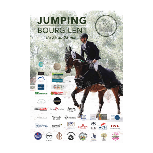 Affiche Jumping de Bourg Lent évènement sportif / Alberta Communication